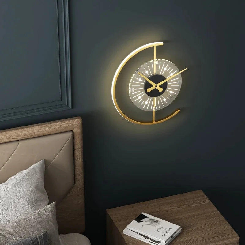 Elegante Bedlamp Klok