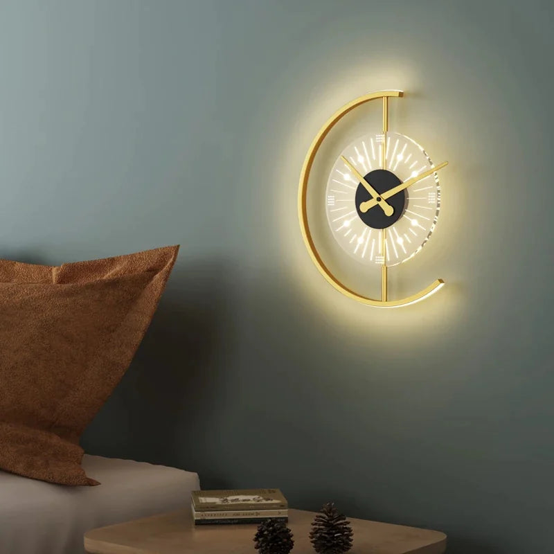 Elegante Bedlamp Klok