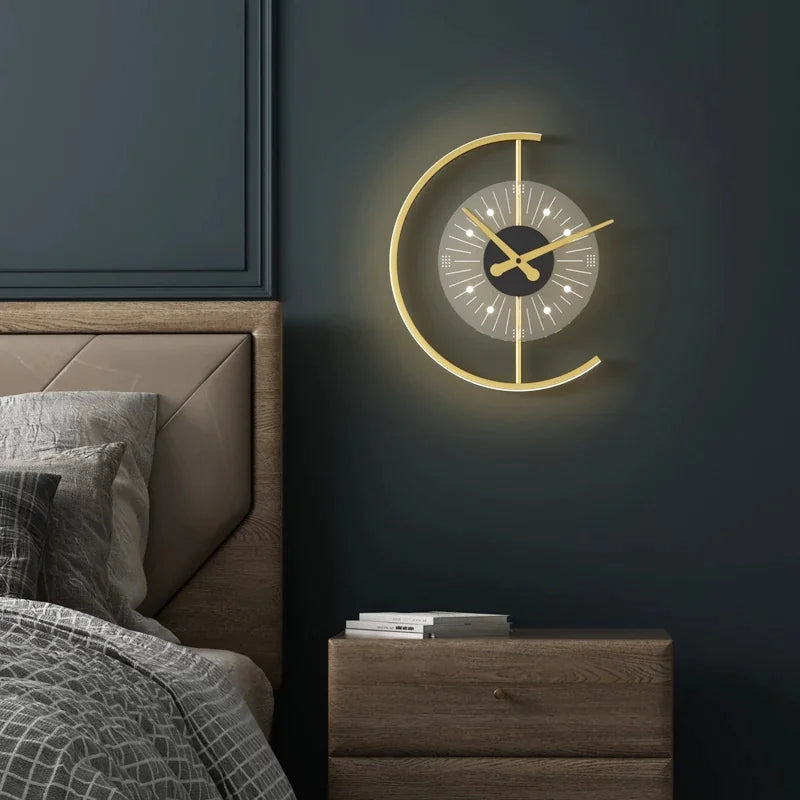 Elegante Bedlamp Klok