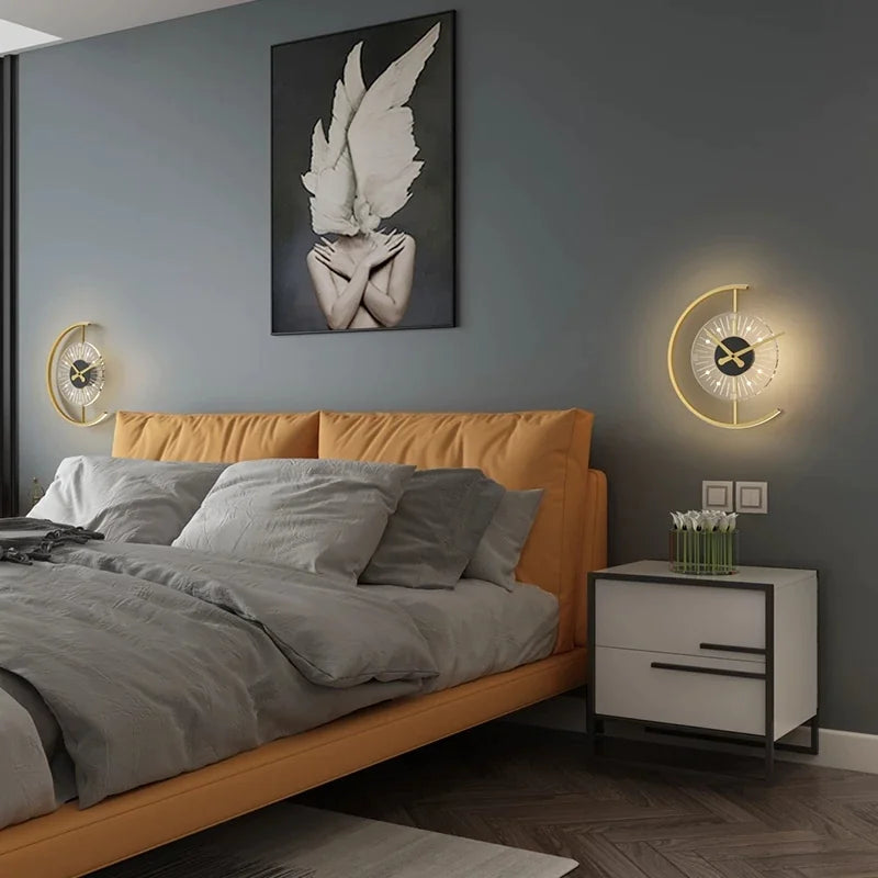 Elegante Bedlamp Klok